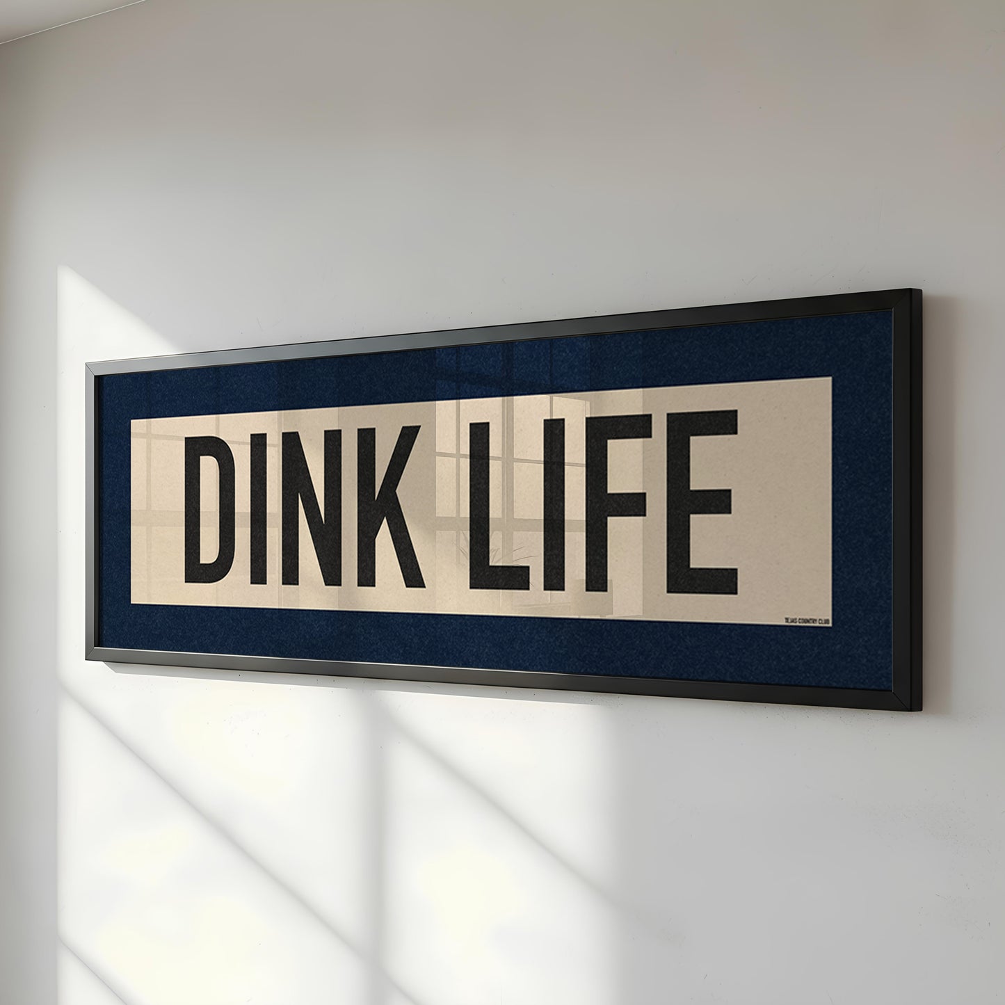 Framed Dink Life Pickleball Art Scroll Sign