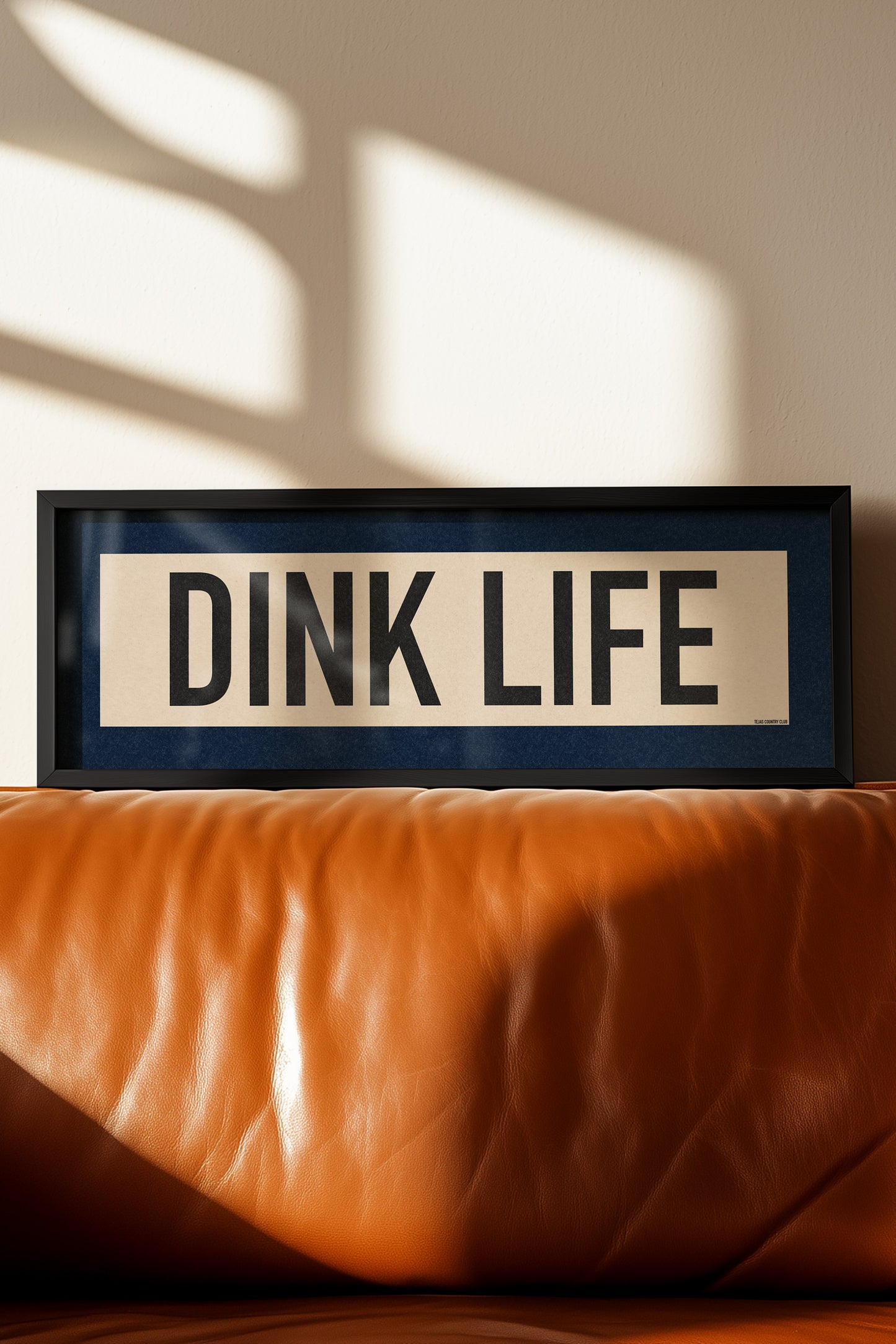 Framed Dink Life Pickleball Art Scroll Sign
