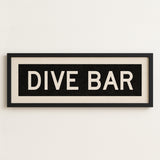 Framed Dive Bar Bus Scroll Sign - Tejas Country Club