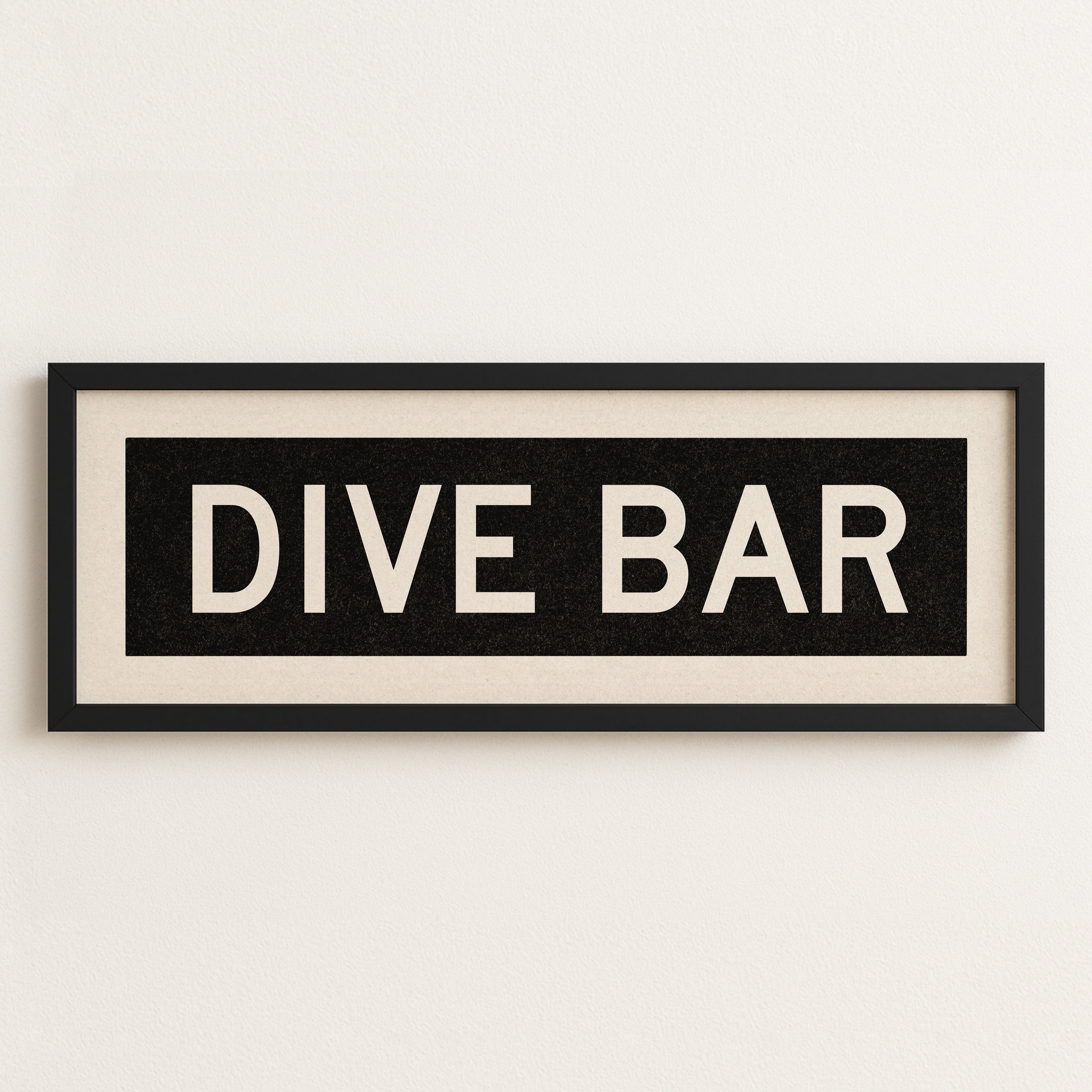 Framed Dive Bar Bus Scroll Sign - Tejas Country Club