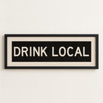 Framed Drink Local Bus Scroll Sign - Tejas Country Club