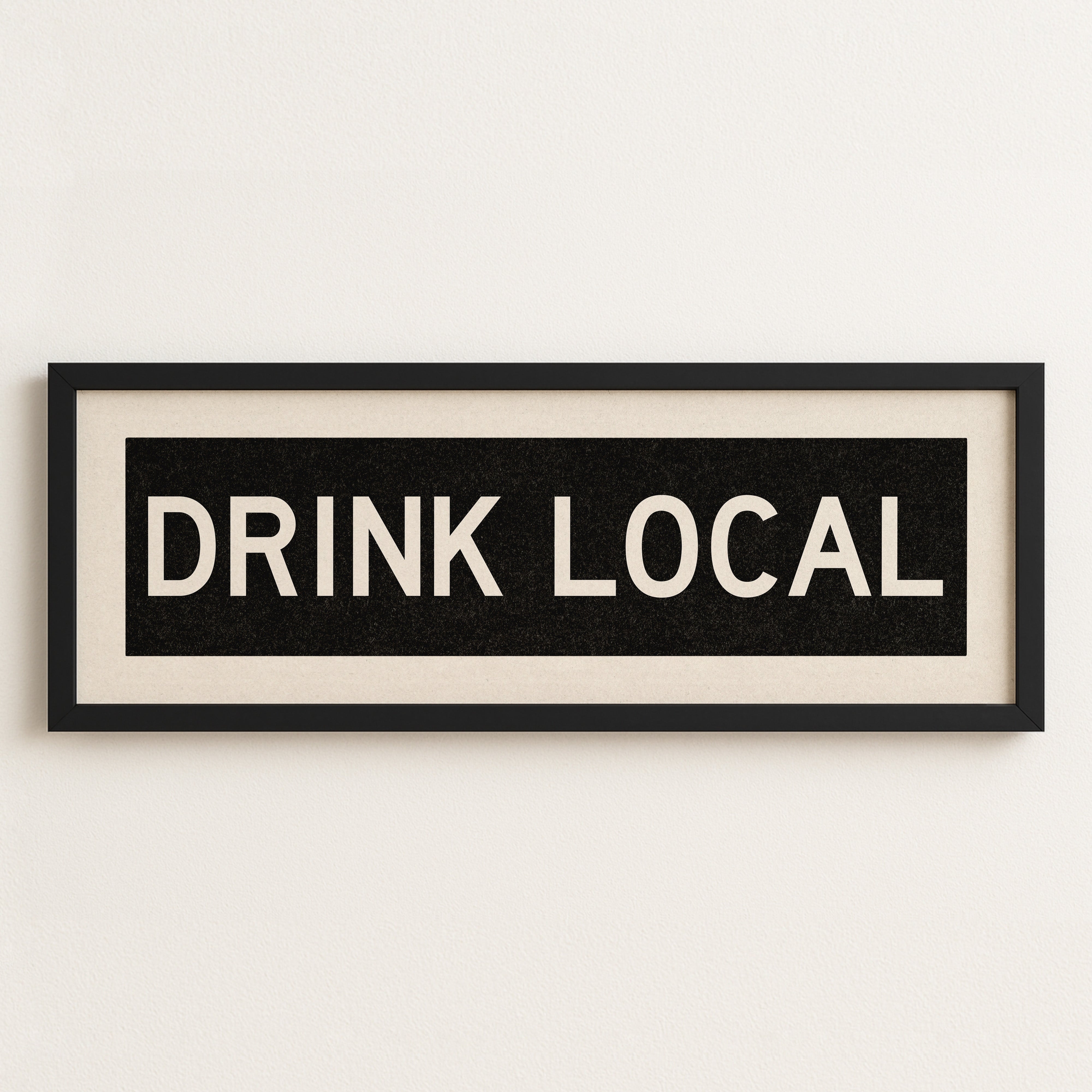 Framed Drink Local Bus Scroll Sign - Tejas Country Club