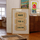 Make You A Chilton Lubbock Texas Cocktail Art Print - Tejas Country Club