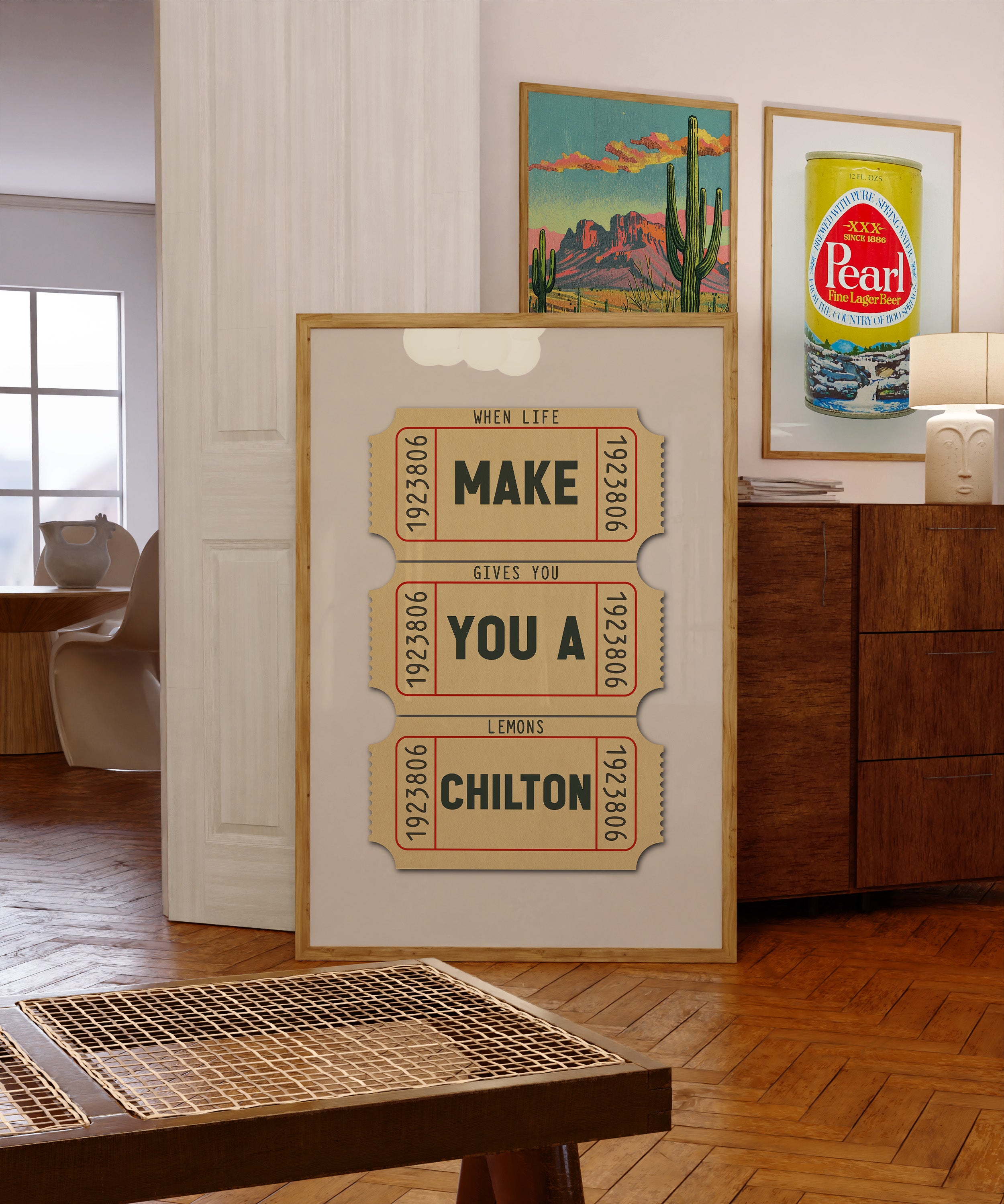 Make You A Chilton Lubbock Texas Cocktail Art Print - Tejas Country Club