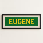 Framed Eugene Green Bus Scroll - Tejas Country Club