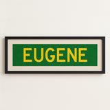 Framed Eugene Green Bus Scroll - Tejas Country Club