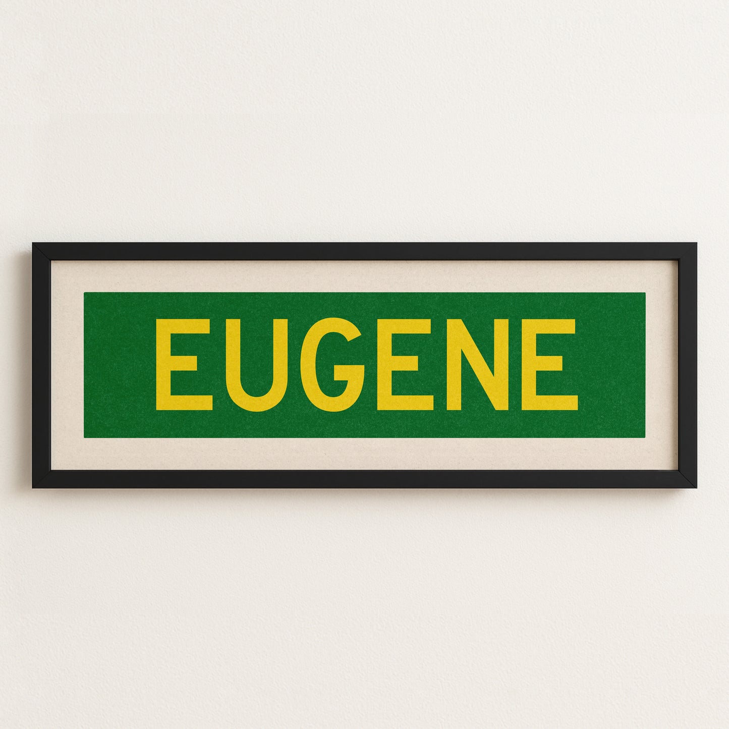 Framed Eugene Green Bus Scroll - Tejas Country Club