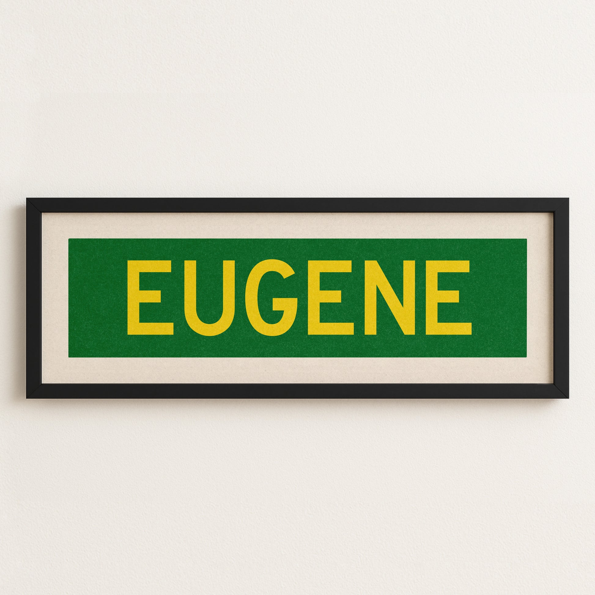 Framed Eugene Green Bus Scroll - Tejas Country Club