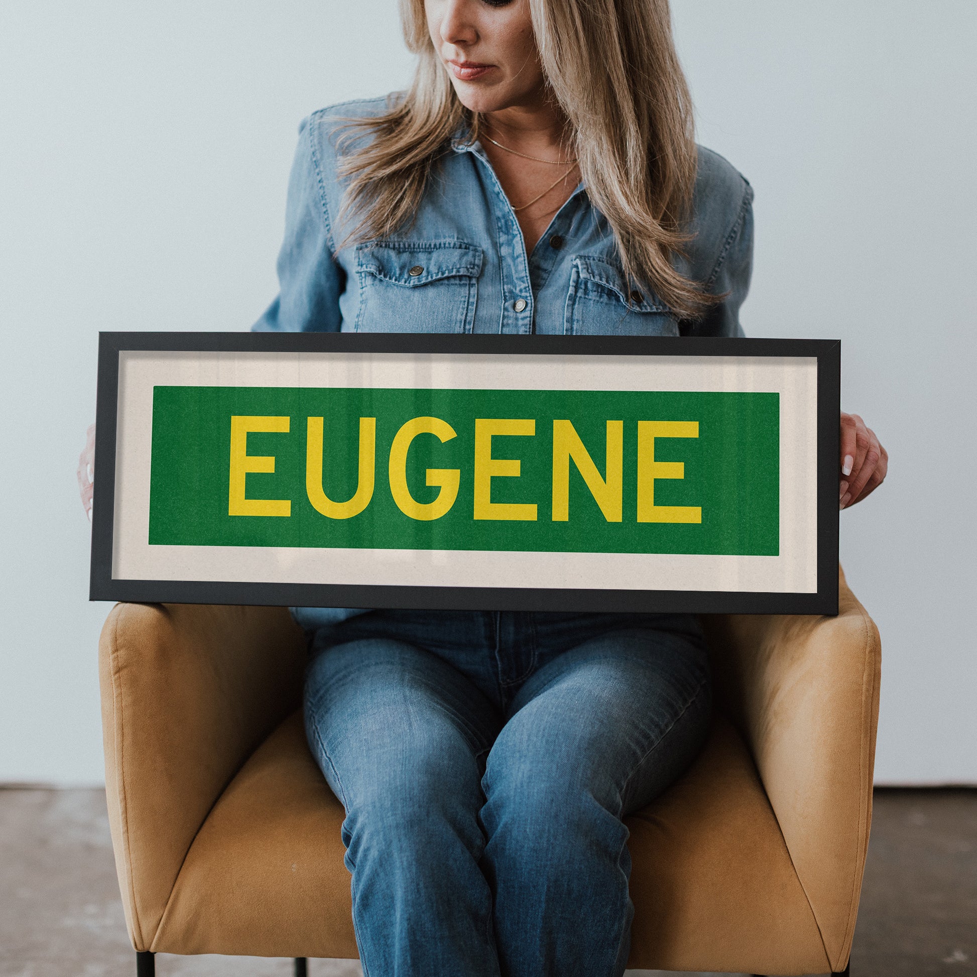 Framed Eugene Green Bus Scroll - Tejas Country Club