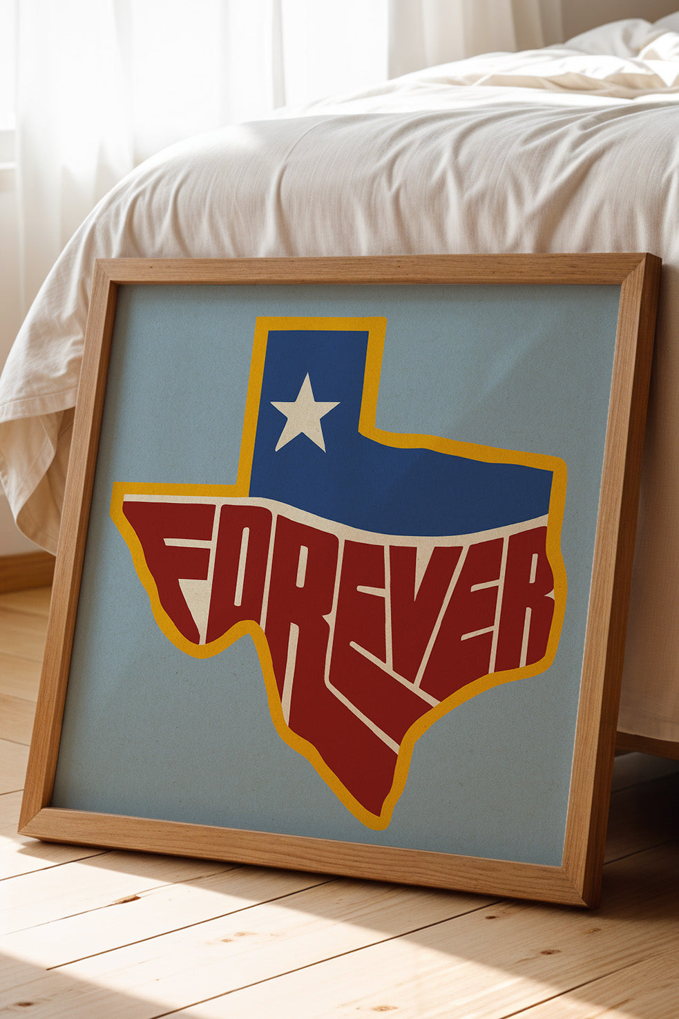 Forever Texas Vintage Style Art Print - Tejas Country Club