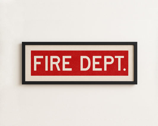 Framed Fire Department - Tejas Country Club