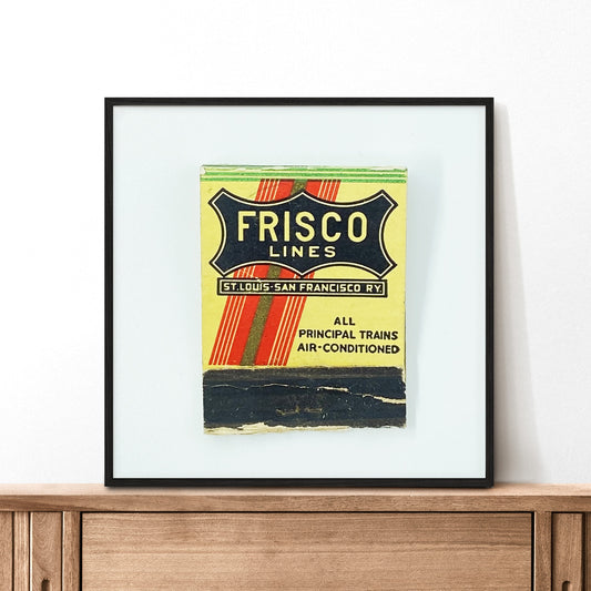 Vintage Frisco Railroad Matchbook Photography Print - Tejas Country Club