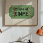Good For One Gimee Golf Home Decor Art Print - Tejas Country Club