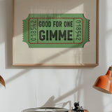 Good For One Gimee Golf Home Decor Art Print - Tejas Country Club