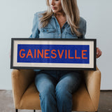 Framed Gainesville Blue Bus Scroll - Tejas Country Club