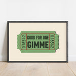 Good For One Gimee Golf Home Decor Art Print - Tejas Country Club