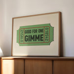 Good For One Gimee Golf Home Decor Art Print - Tejas Country Club