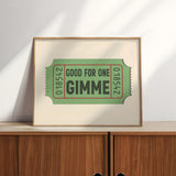 Good For One Gimee Golf Home Decor Art Print - Tejas Country Club