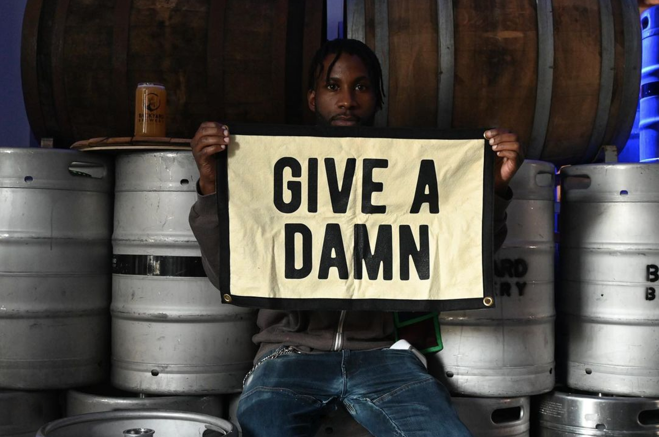 Give A Damn Camp Flag - Tejas Country Club
