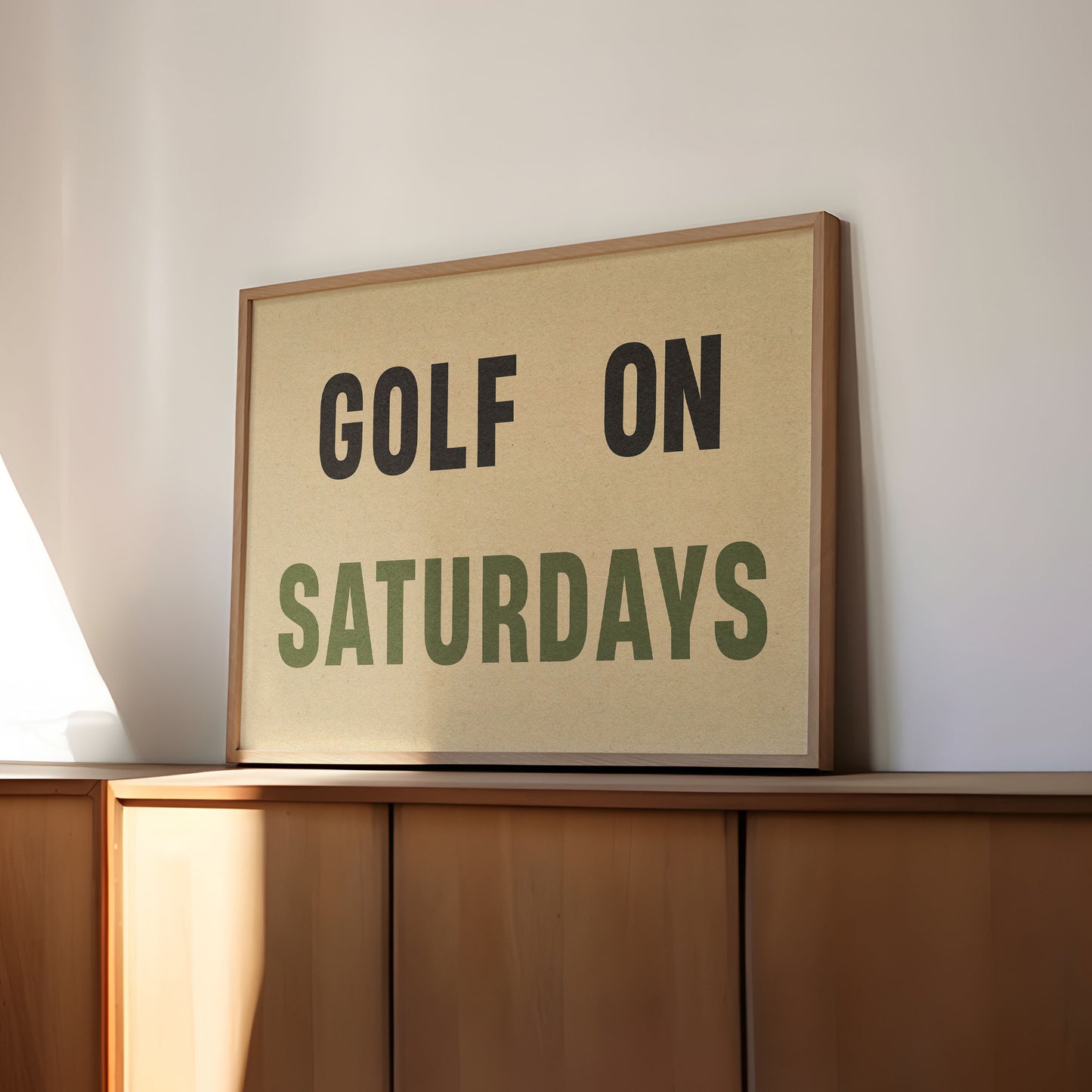 Golf On Saturday Poster Print