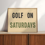 Golf On Saturday Poster Print - Tejas Country Club