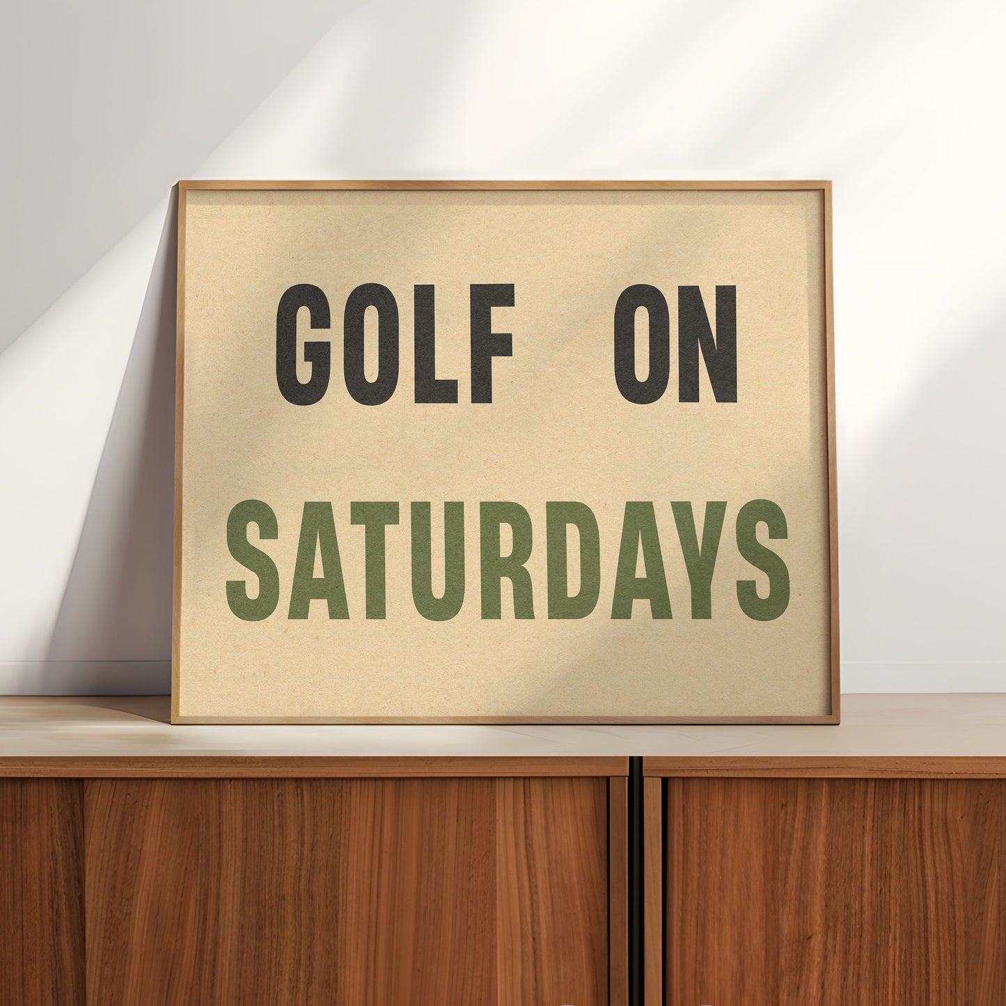 Golf On Saturday Poster Print