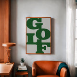 Golf Poster Typography Art Print For Golfers Light Gray - Tejas Country Club