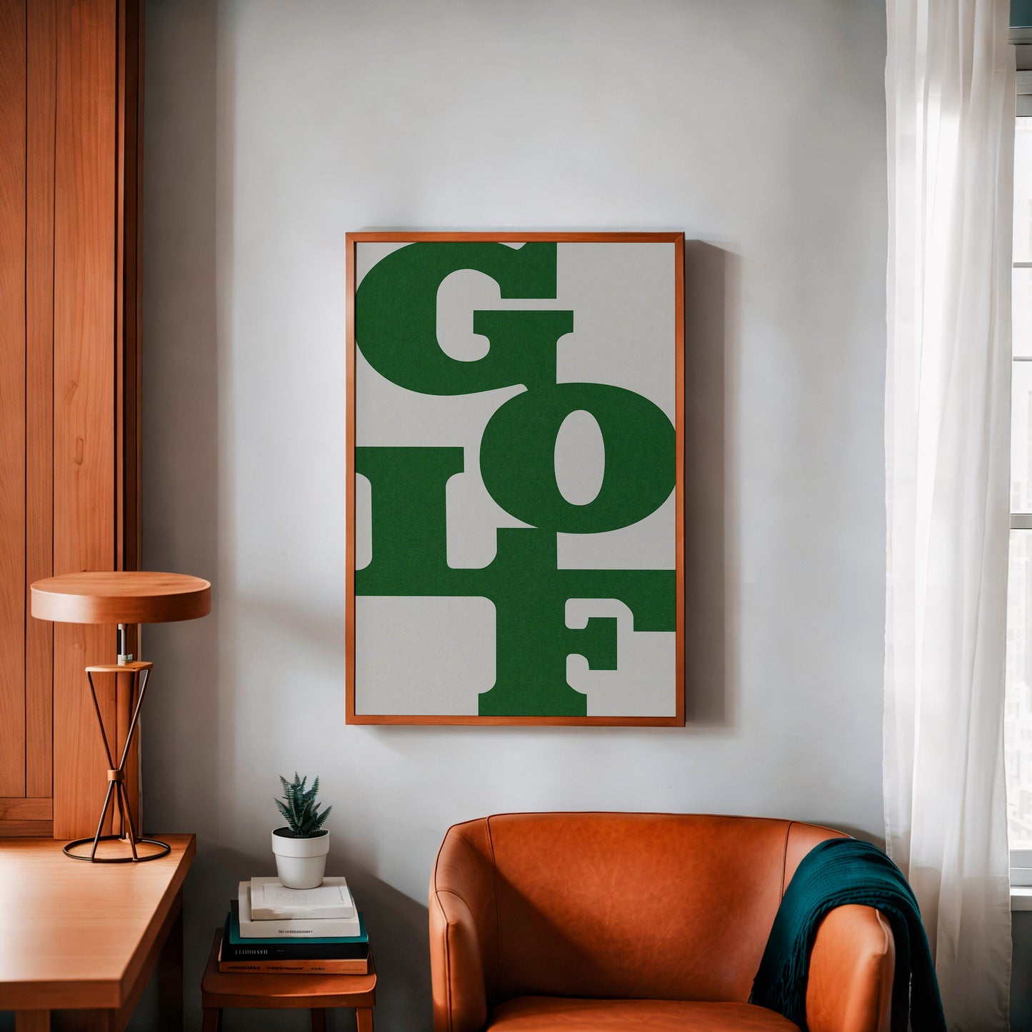 Golf Poster Typography Art Print For Golfers Light Gray