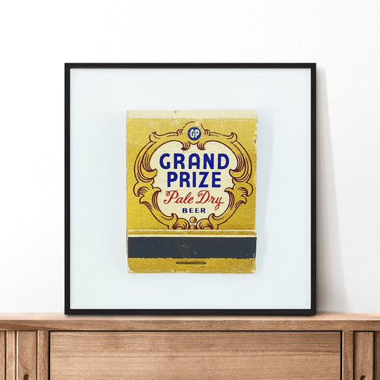 Grand Prize Beer Matchbook Photography Print - Tejas Country Club