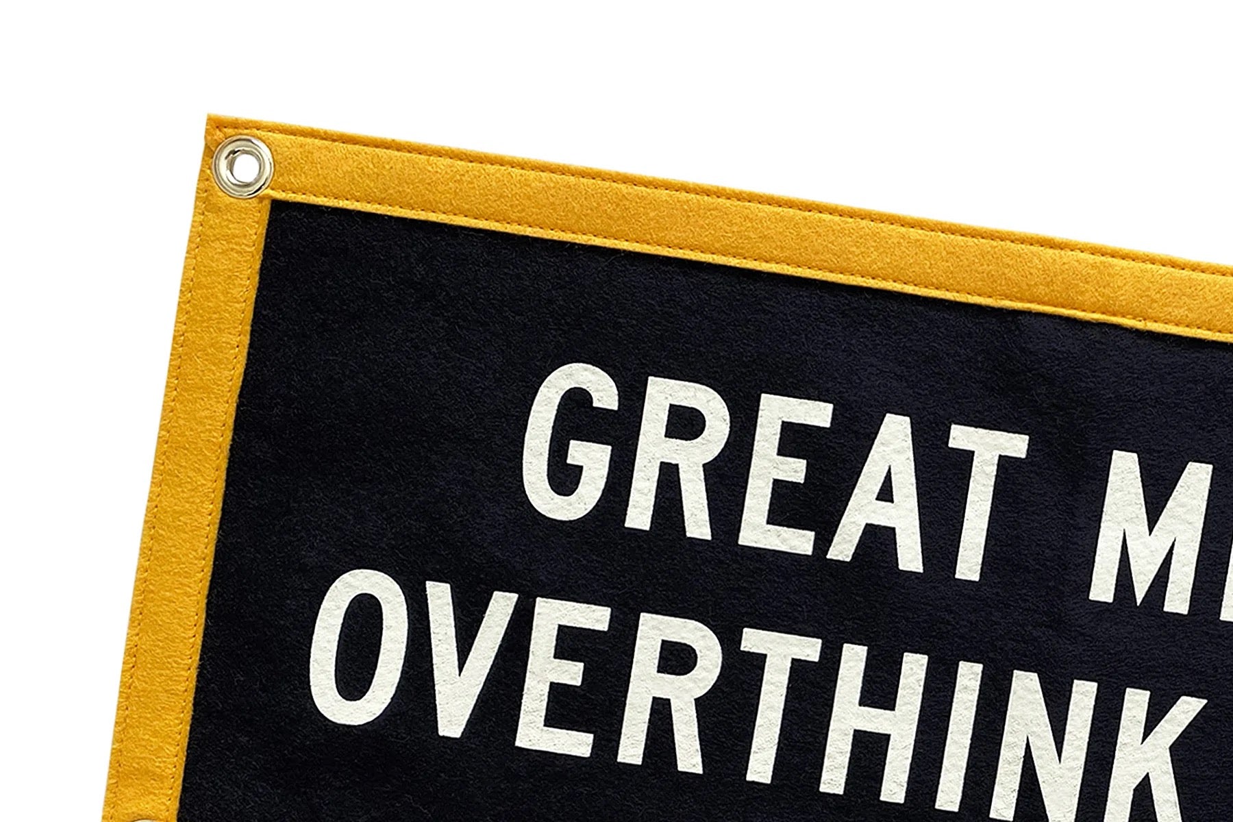 Great Minds Overthink Alike Camp Flag • Holy Smokes x Oxford Pennant - Tejas Country Club