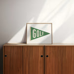 Golf Poster Wall Decor Art Print Golf Flag Poster - Tejas Country Club