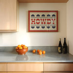 Howdy Typography Art Poster Print - Tejas Country Club