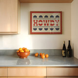 Howdy Typography Art Poster Print - Tejas Country Club