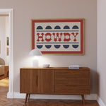 Howdy Typography Art Poster Print - Tejas Country Club