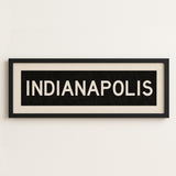 Framed Indianapolis Indiana Bus Scroll - Tejas Country Club