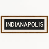 Framed Indianapolis Indiana Bus Scroll - Tejas Country Club