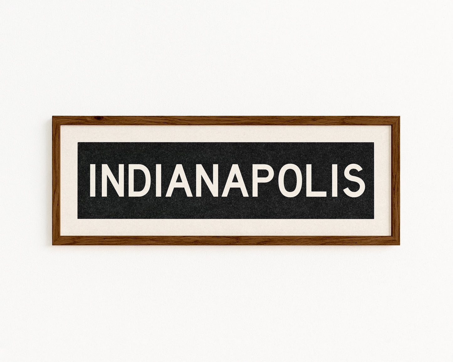 Framed Indianapolis Indiana Bus Scroll - Tejas Country Club