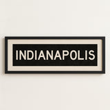 Framed Indianapolis Indiana Bus Scroll - Tejas Country Club