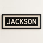 Framed Jackson Mississippi Bus Scroll - Tejas Country Club