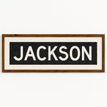 Framed Jackson Mississippi Bus Scroll - Tejas Country Club