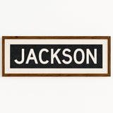 Framed Jackson Mississippi Bus Scroll - Tejas Country Club