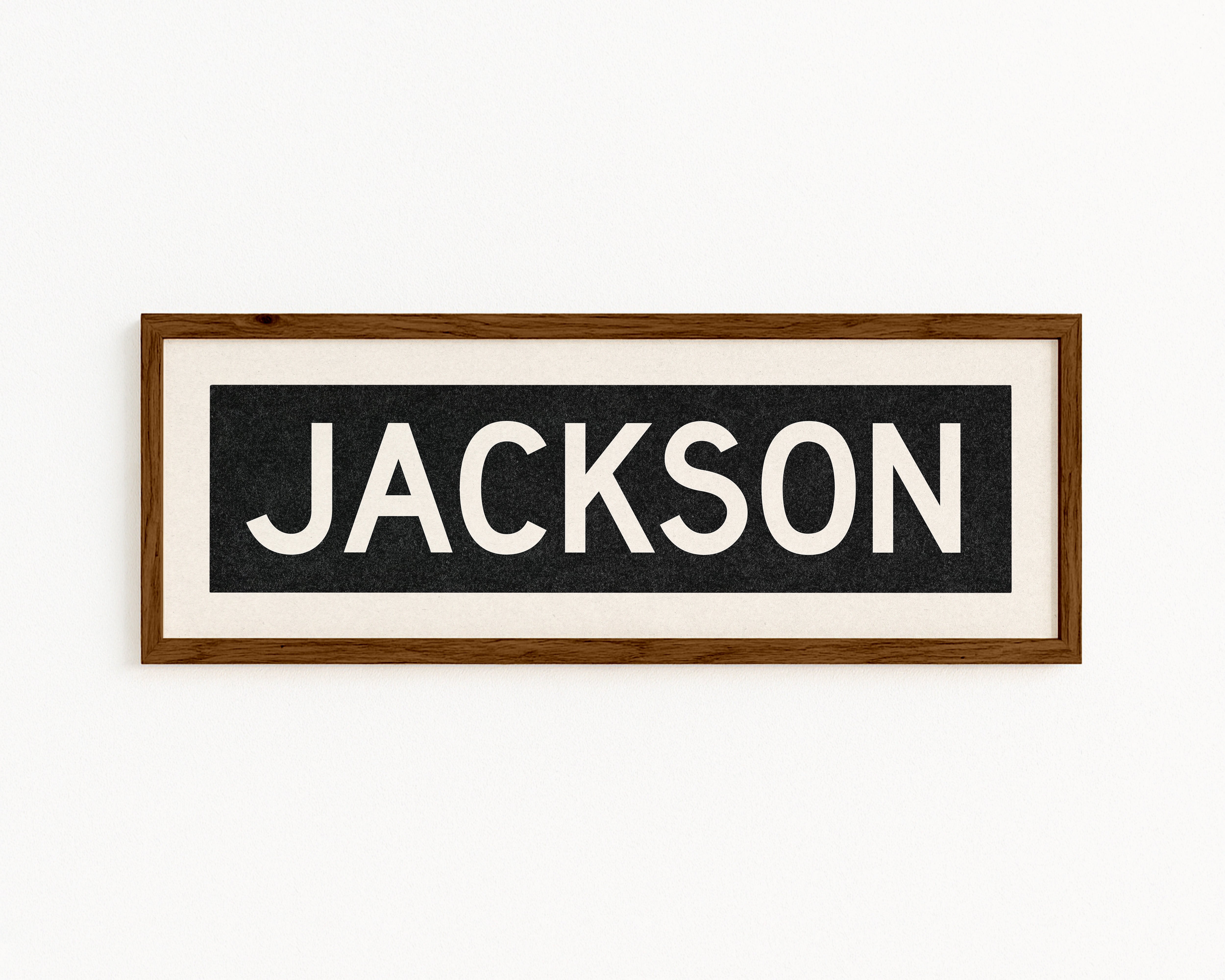 Framed Jackson Mississippi Bus Scroll - Tejas Country Club
