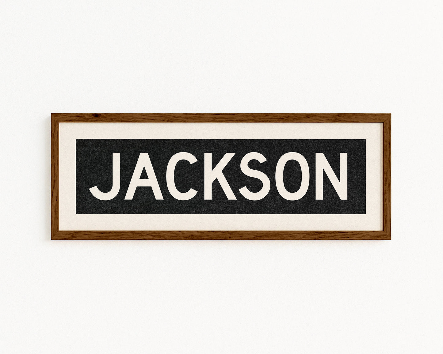 Framed Jackson Mississippi Bus Scroll