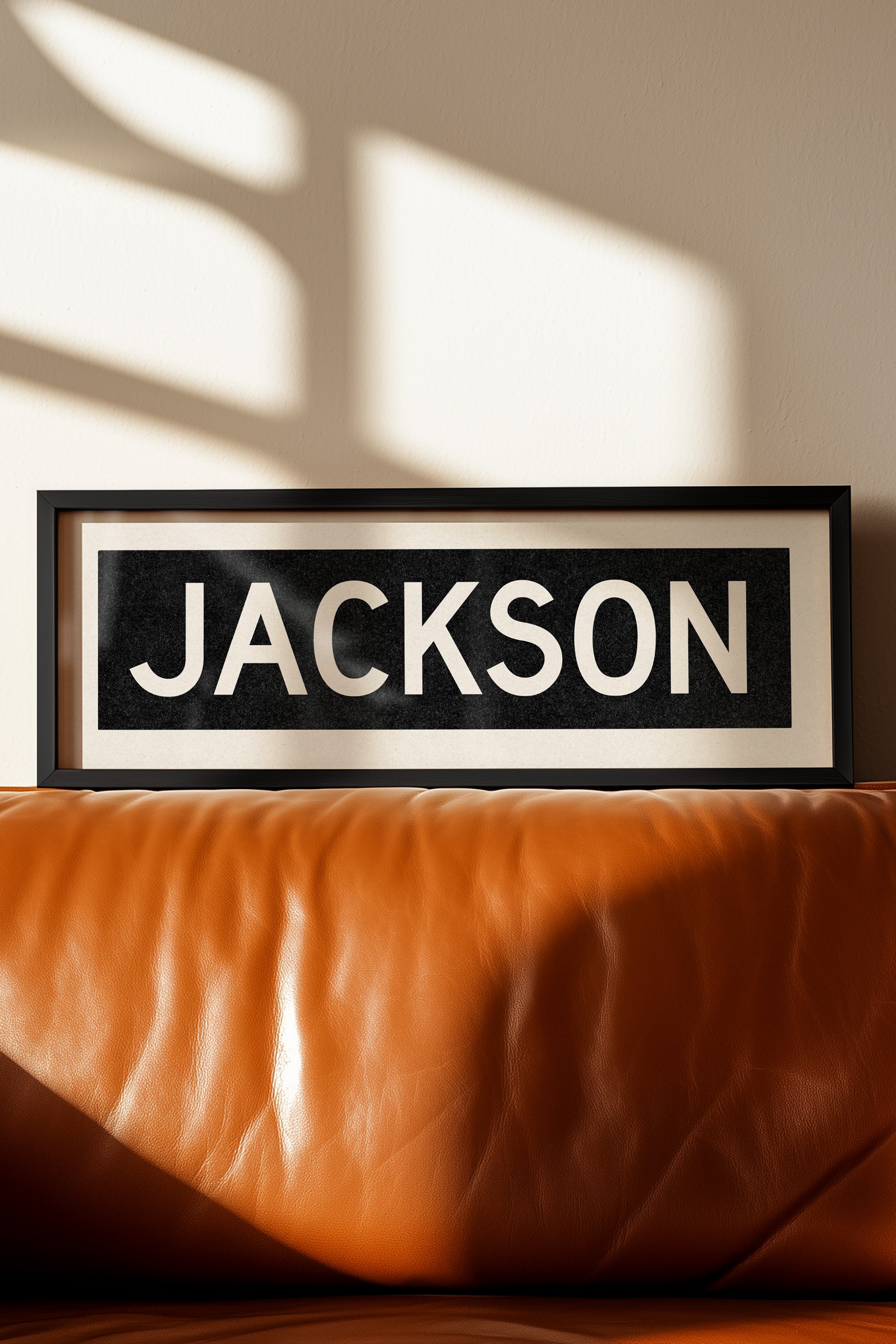 Framed Jackson Mississippi Bus Scroll - Tejas Country Club