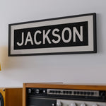 Framed Jackson Mississippi Bus Scroll - Tejas Country Club