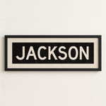 Framed Jackson Mississippi Bus Scroll - Tejas Country Club