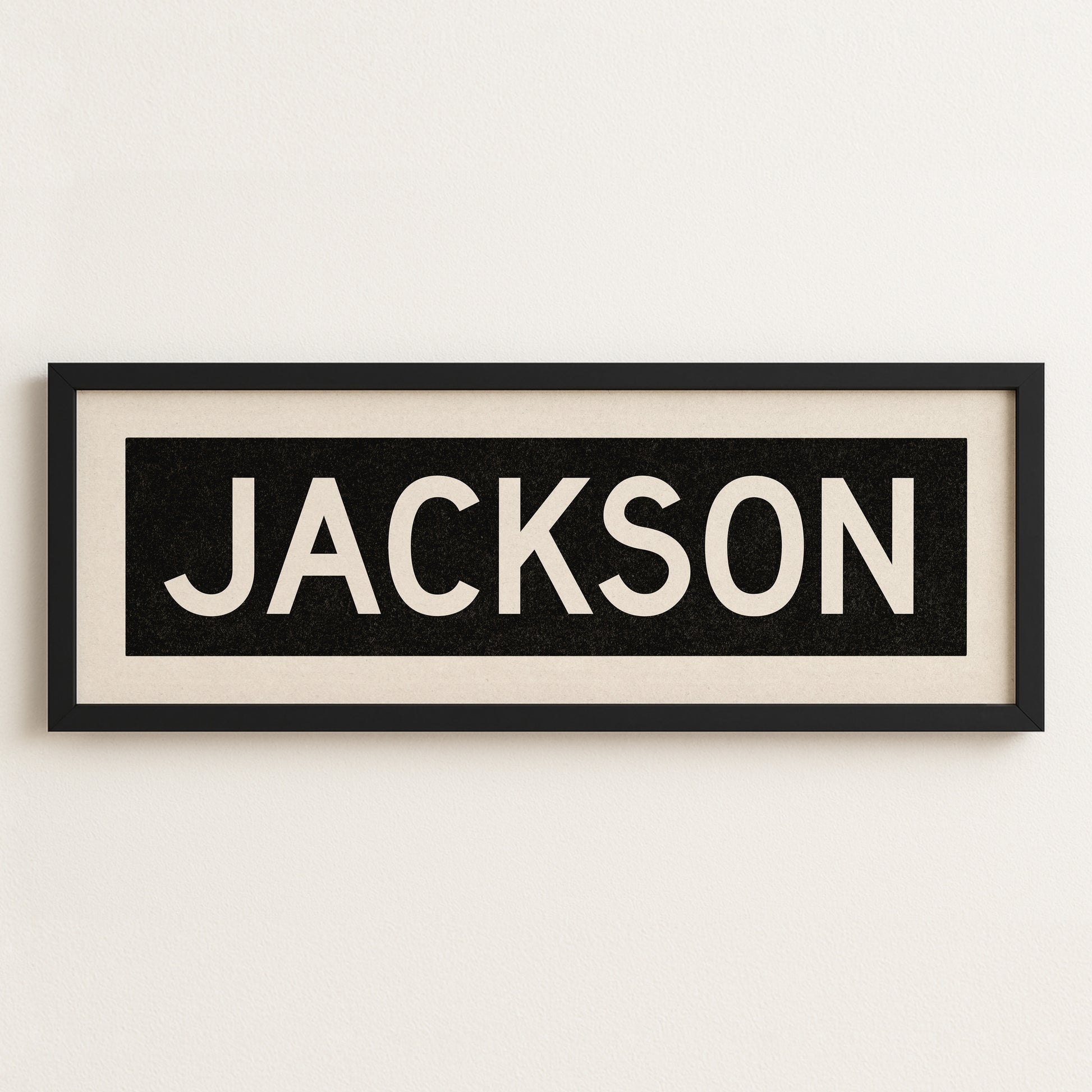 Framed Jackson Mississippi Bus Scroll - Tejas Country Club