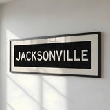 Framed Jacksonville Florida Bus Scroll - Tejas Country Club