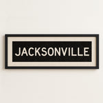Framed Jacksonville Florida Bus Scroll - Tejas Country Club