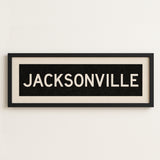 Framed Jacksonville Florida Bus Scroll - Tejas Country Club